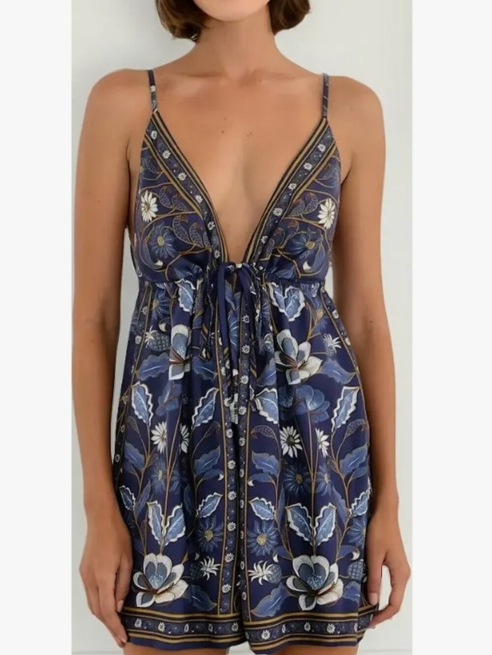 Farm Rio Marcelle Romper with Straps Size XS/S